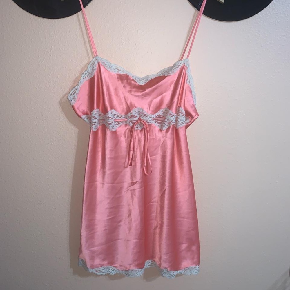 Victoria’s Secret lace silk slip dress